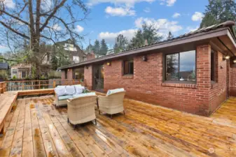 Newer Cedar decking for enjoying the views