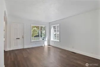 Living room with natural light