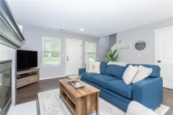 Living Room with Fire Place