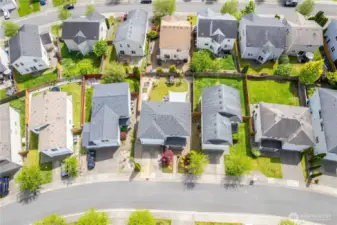 Set a bit to the front gives you a slightly bigger yard