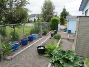 Back Yard is set up for a Gardner in mind.