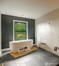 Soaker Tub in Primary Bath