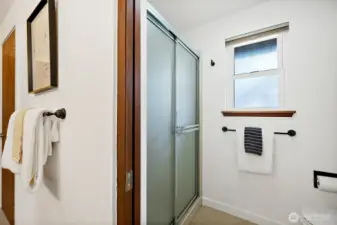The primary bathroom includes a separate walk-in shower and toilet room.