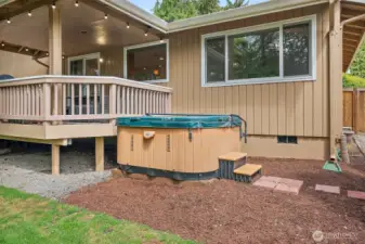 The hot tub is a great place to unwind after a busy day.