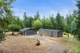 Wow, What a find!! 1.24 acres MOVE IN ready with 2 car detached garage/shop