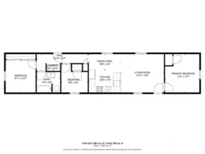 This floorplan shows how well the space is appointed, there is no wasted space, all of it is perfectly laid out and a fantastic opportunity for someone!