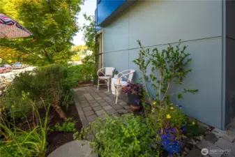 Sitting area in the garden