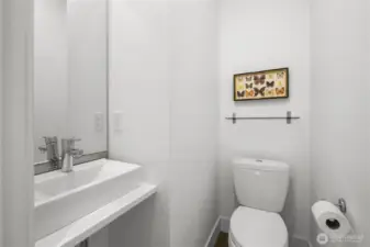 Powder room on the main level