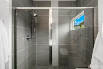 Shower in upper bathroom