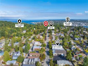 The main road (34th Ave W), pictured here, will take you all the way to Magnolia Village.  The perfect level, 2 mile out and back.
