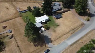 L shaped lot.