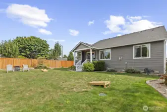 Backyard with room to plan