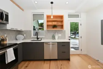 Easy access to exterior from back.