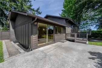 Patio off the kitchen