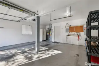 Two car attached garage