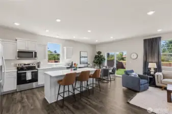 Huge open space in the center of the home. Actual home is under construction. Colors, materials, and features may vary. See site agent for details.