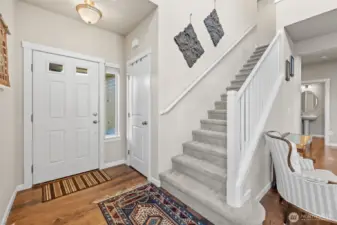 Welcoming Entryway – Beautiful open entry sets the tone for this elegant home.