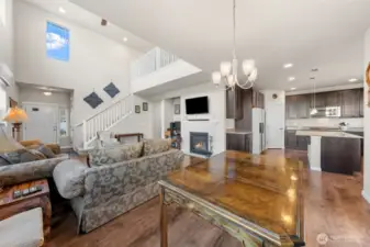 Cozy Gas Fireplace – The perfect place to gather on cool Pacific Northwest evenings.