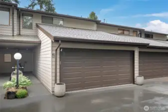 2 Car garage and private entrance