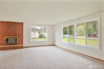 living room with BIG windows