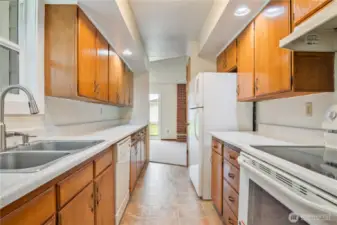 Kitchen looking toward dining area