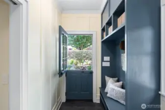 Dutch door to front garden