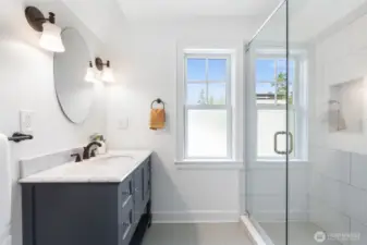 Second bedroom bathroom.