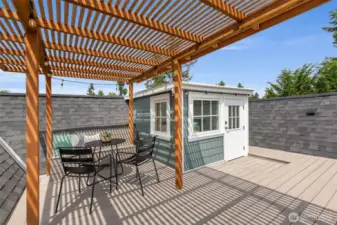 Rooftop deck.