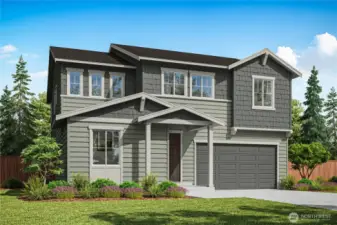Exterior Rendering of Homesite 22.