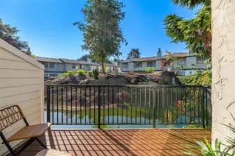 Newer Trex decking and beautiful views.