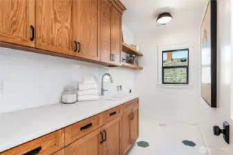 Full size laundry room.