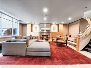 An elegant gathering spot that blends comfort with contemporary style