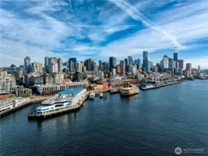 Modern city energy meets waterfront tranquility.