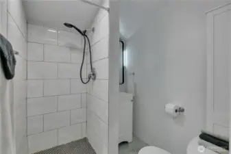 Upper-level remodeled 3/4 bath