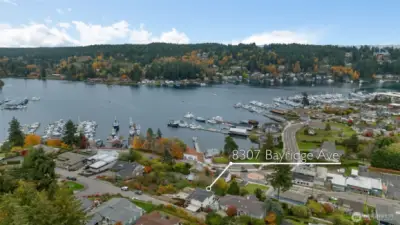 Done view looking to the east at Gig Harbor Bay.