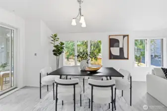 Dining room just off the living room.