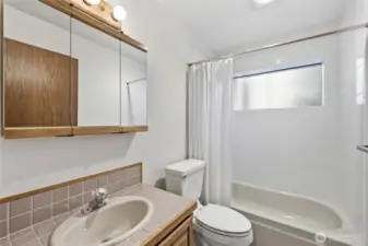 Full bathroom downstairs.