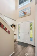 Lots of natural light in the foyer