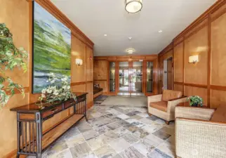 Elegant lobby greats you and your guests on arrival.