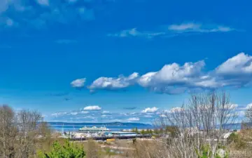 Ferry views bring interesting views by day or lit up at night.