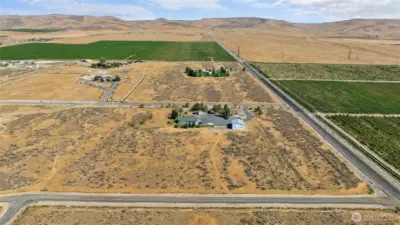 View of property looking North, gorgeous 360 degree views from here.