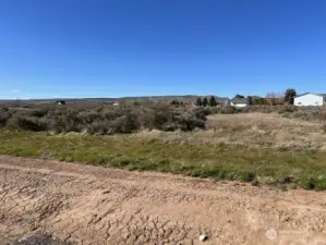 View looking North flat area ready to build?