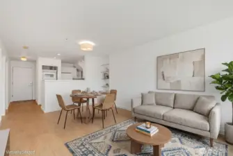 The entire home just had new vinyl floors added- no need to go through construction or board approval - all done!