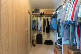 Primary walk-in closet