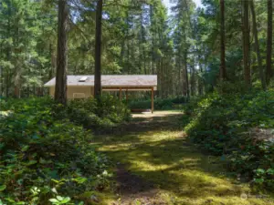 Several paths on the property.