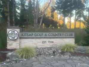 Kitsap Golf and Country club just down the street