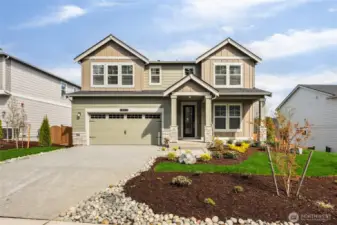 Photo is of actual home under construction.
