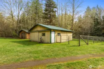 Dirt floor pole barn