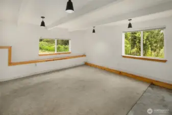 Extra finished room 2 with double windows and  storage space.