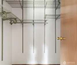 Primary walk in closet